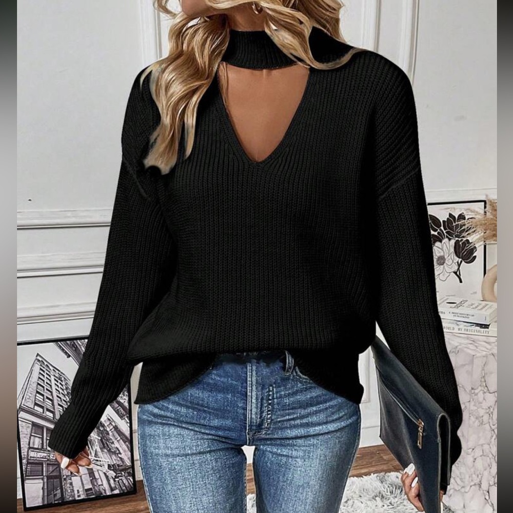 Boho cutout sweater top - Picture 10 of 16